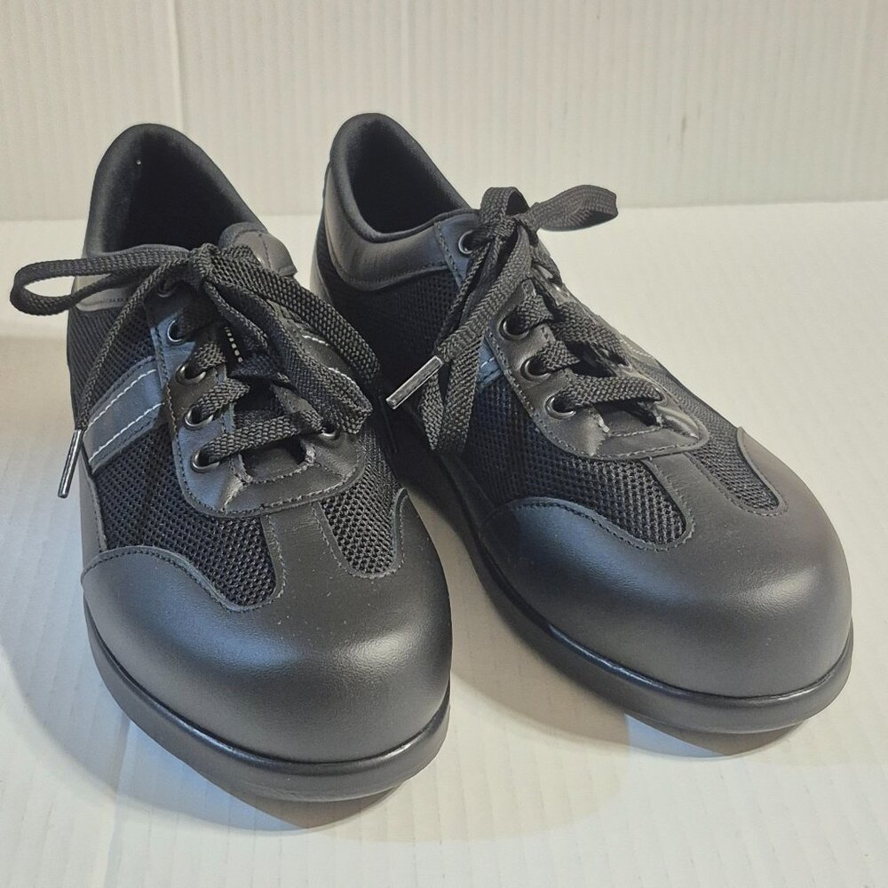 SAS Reverie Women's 8N Shoes Black Leather Lace Up Low Top Non Slip Comfort